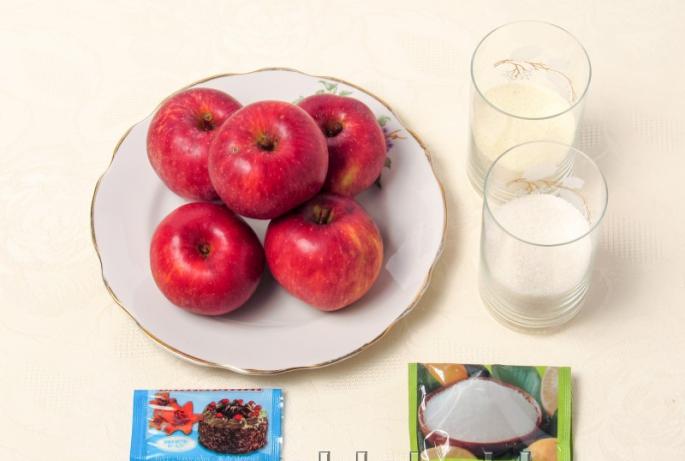 Мусс яблочный на манной крупе схема