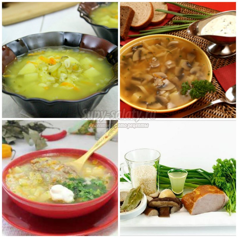 Supë me barishte me zemrat e pulave dhe trangujve turshi