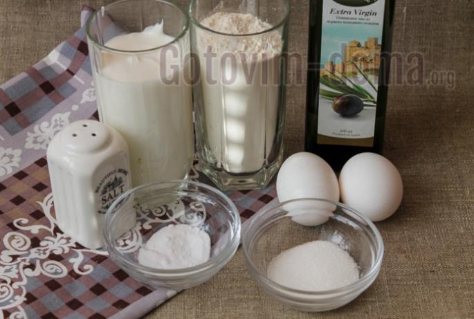 Оладьи на сметане пышные