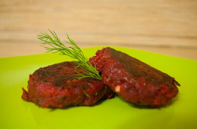 Recipe for beetroot cutlets with semolina