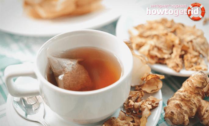 Рыбный суп с зеленью и топинамбуром