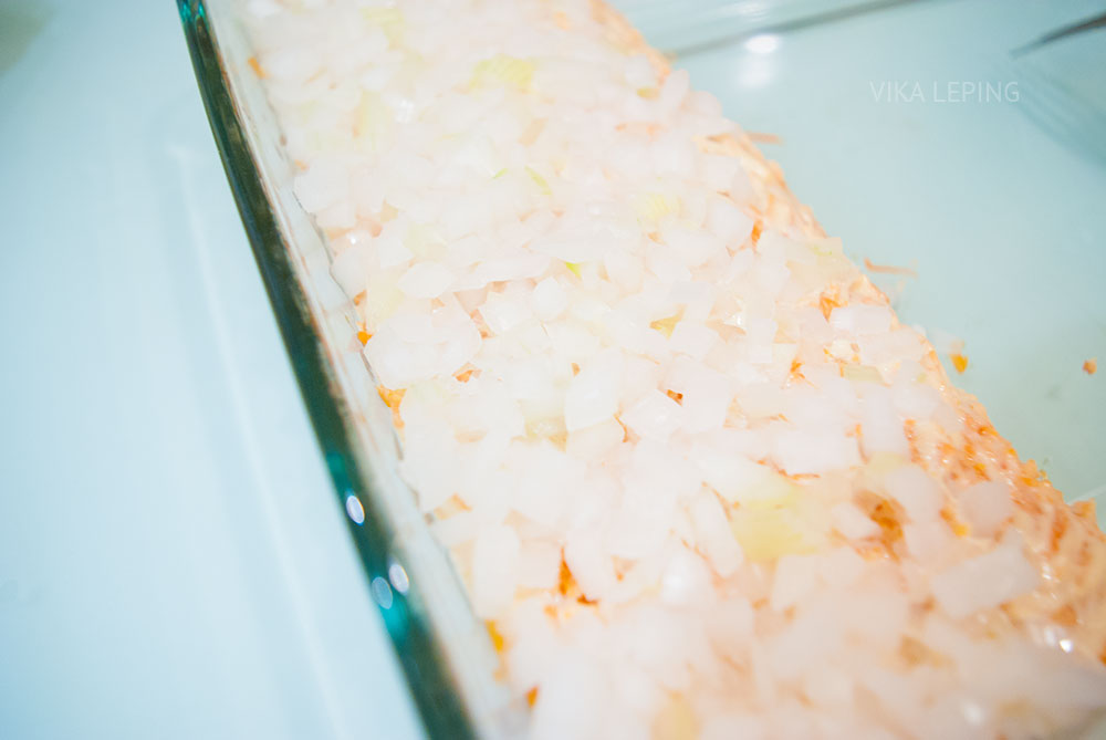 Tatilde yemek pişirmek: Bir elma ile bir mimoza salatası Tatilde yemek pişirmek: Bir elma ile bir mimoza salatası