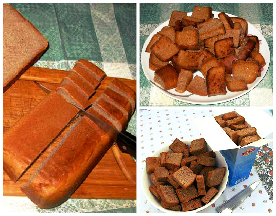 Сухарики. Сухари ржаные. Хлеб в походе. Как хранить сухари из хлеба. Сухарики кубиками.